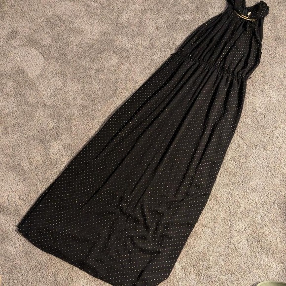 Michael Khors Black dress with gold details - Picture 1 of 4